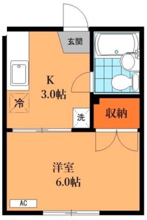 武蔵小金井駅 徒歩8分 2階の物件間取画像